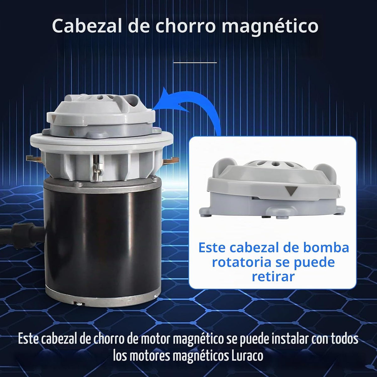 Ximoon Cabezal de chorro magnético sin tubería BF-004 de repuesto p...