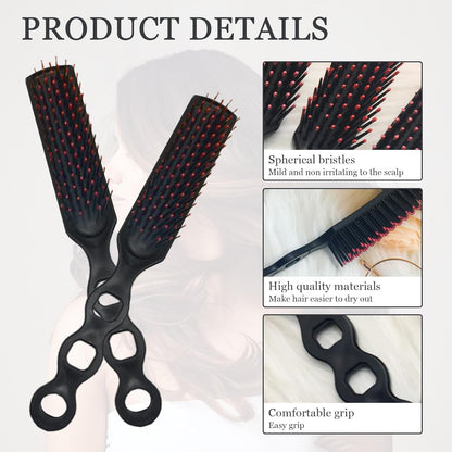 Paquete de 100 cepillos de pelo a granel para personas sin hogar, cepillo de pelo negro, cepillo desenredante, cepillo de ventilación para cabello rizado, adecuado para personas sin hogar,