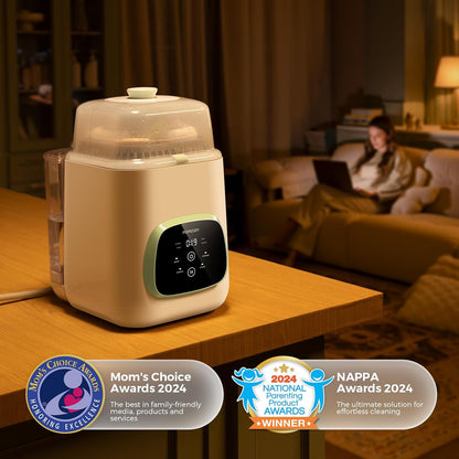 Momcozy KleanPal Pro - Lavadora, esterilizador y secadora de biberones, máquina de limpieza todo en uno para biberones, piezas de bomba y artículos esenciales para bebés, ahorro de tiempo y cuidado