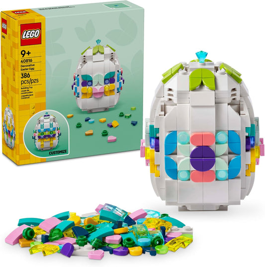 LEGO Juguete decorativo de construcción de huevos de Pascua para niñas y niños, actividad artesanal de primavera para niños a partir de 8 años, relleno de cesta o idea de regalo para Pascua, 40816