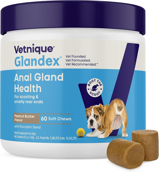 Vetnique Glandex Golosinas Masticables Suaves para Glándulas Anales...