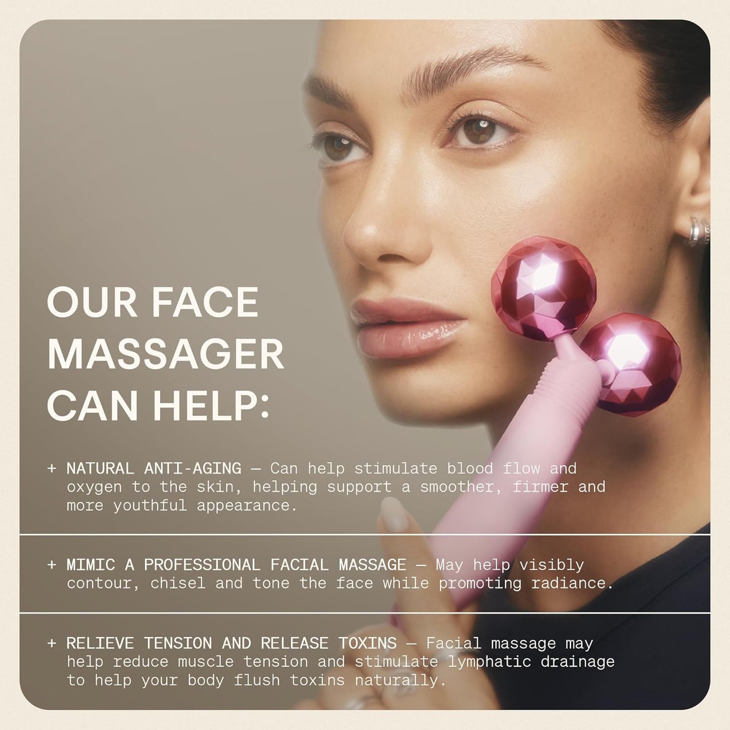 The Skinny Confidential Rodillo facial \u2013 Masajeador de ojos y...