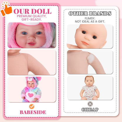 BABESIDE Muñecas bebé, muñecas de bebé realistas de 15 pulgadas con...