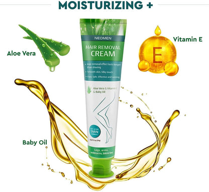 Crema depilatoria para hombres y mujeres: depiladora sin dolor para...