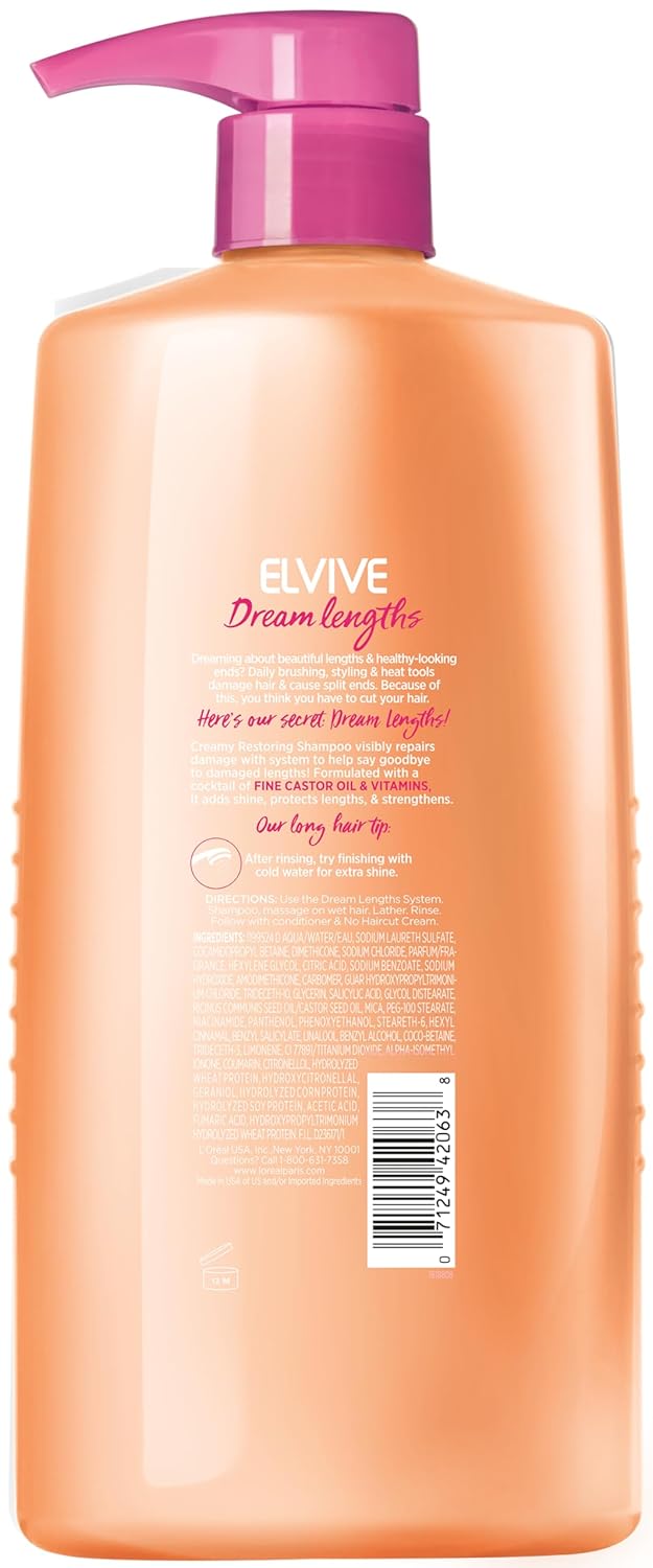 L'Oreal Paris Elvive Dream Lengths Champú Restaurador con Aceit...