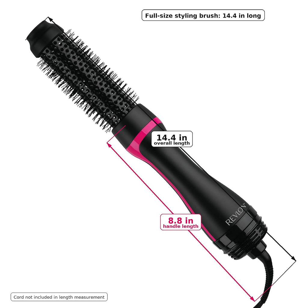 REVLONSecador de cepillo redondo de un paso 1-1 \/ 2 "de una et...