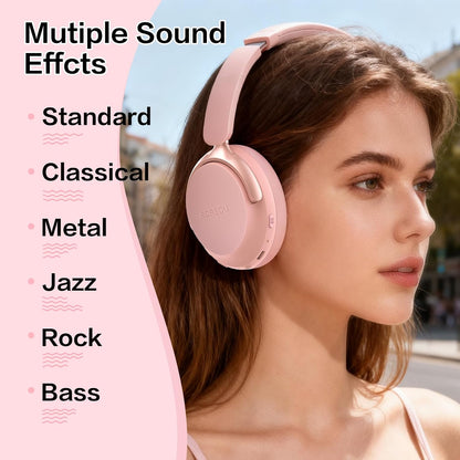 RORSOU B8 auriculares Bluetooth supraaurales, 6 modos de música EQ...