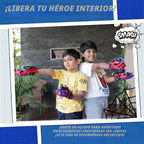 Juego de juguetes de superhéroe, incluye 2 tiradores, 2 guantes y 1...