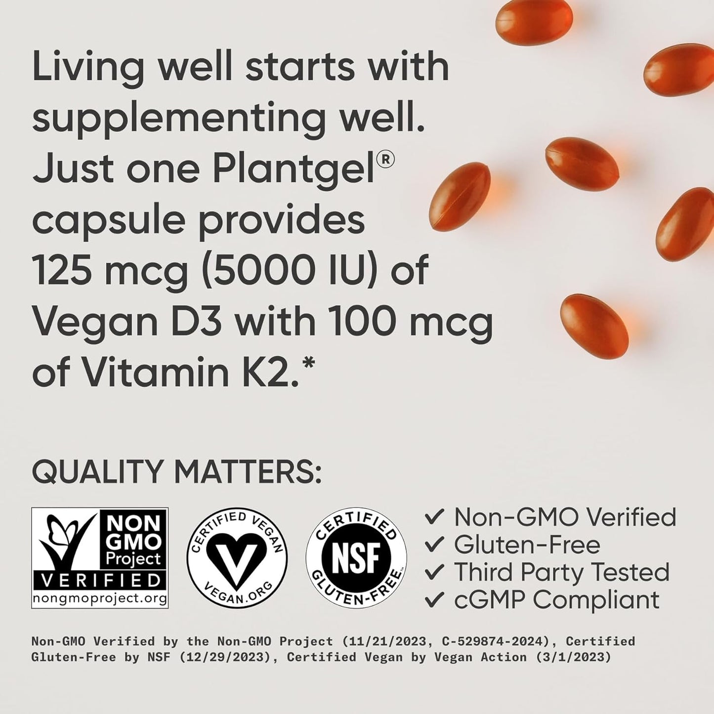 Sports Research Suplemento Vegano de Vitamina D3 + K2 con Aceite de...