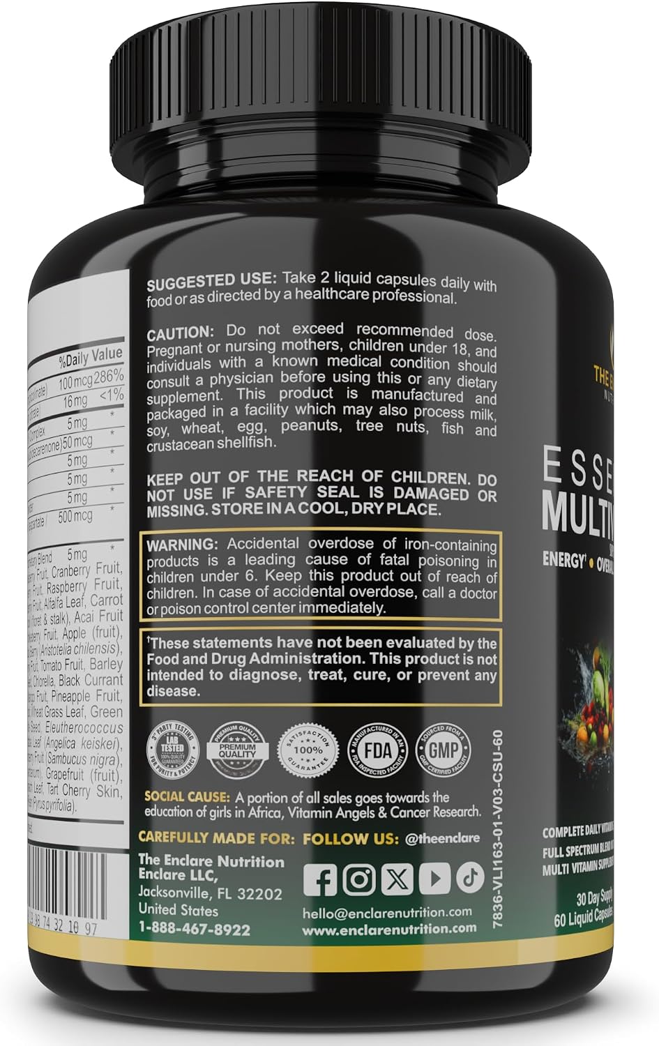 Multivitamínico esencial para mujeres y hombres \u2013 Multi vitami...