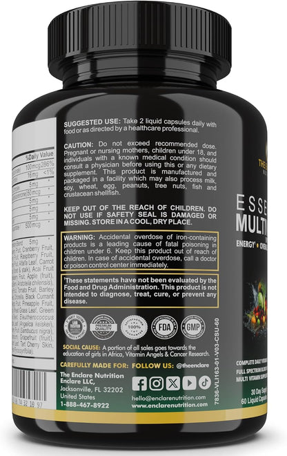 Multivitamínico esencial para mujeres y hombres \u2013 Multi vitami...