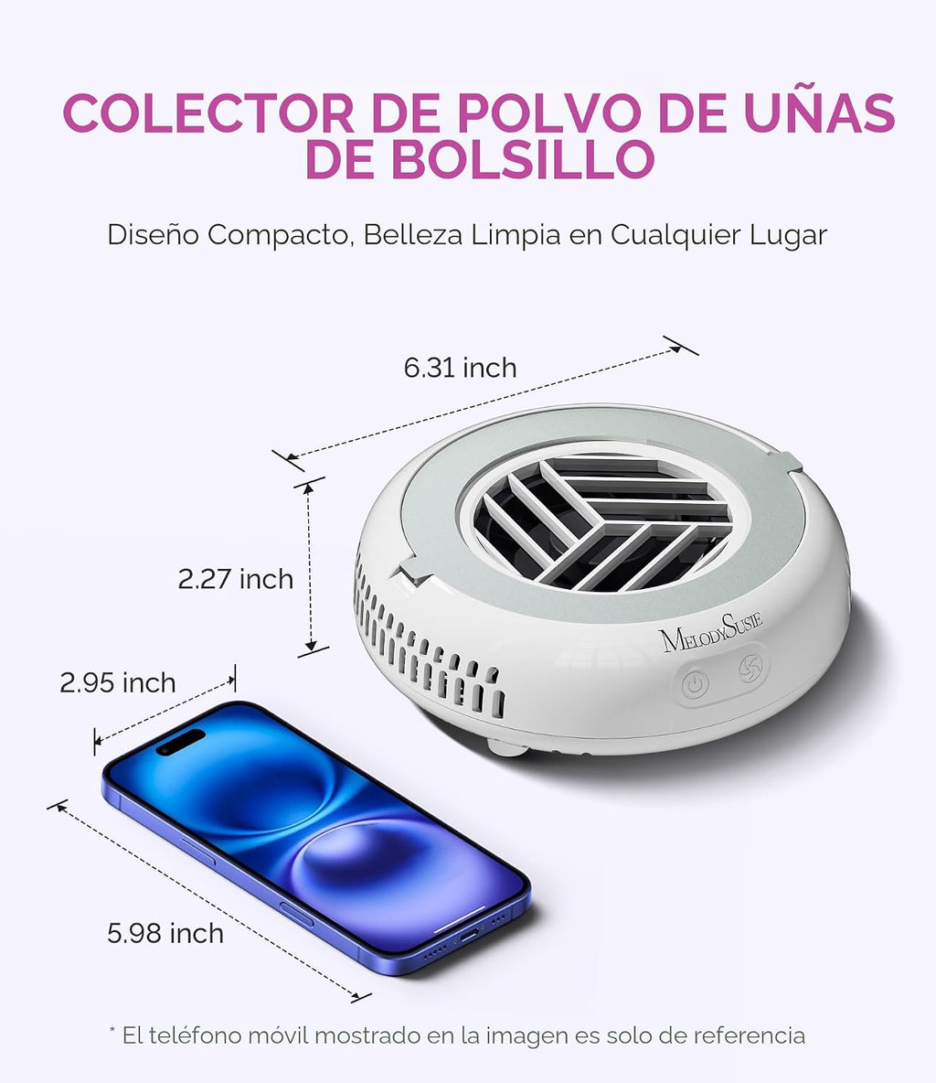 MelodySusie Colector de polvo de uñas de bolsillo HProA para elimin...