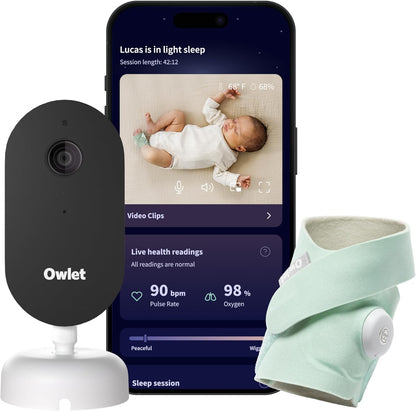 Paquete todo en uno de monitor inteligente para bebés Owlet Dream D...