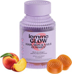 Lemme Gomitas de colágeno Glow para cabello grueso, uñas fuertes y...