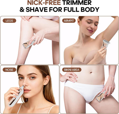 TEENOVA Manscape - Recortadora de vello corporal para hombres, reco...