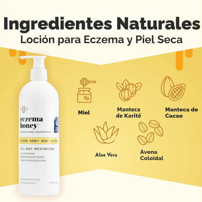 ECZEMA HONEY Loción corporal de avena - Crema de manos y cuerpo par...