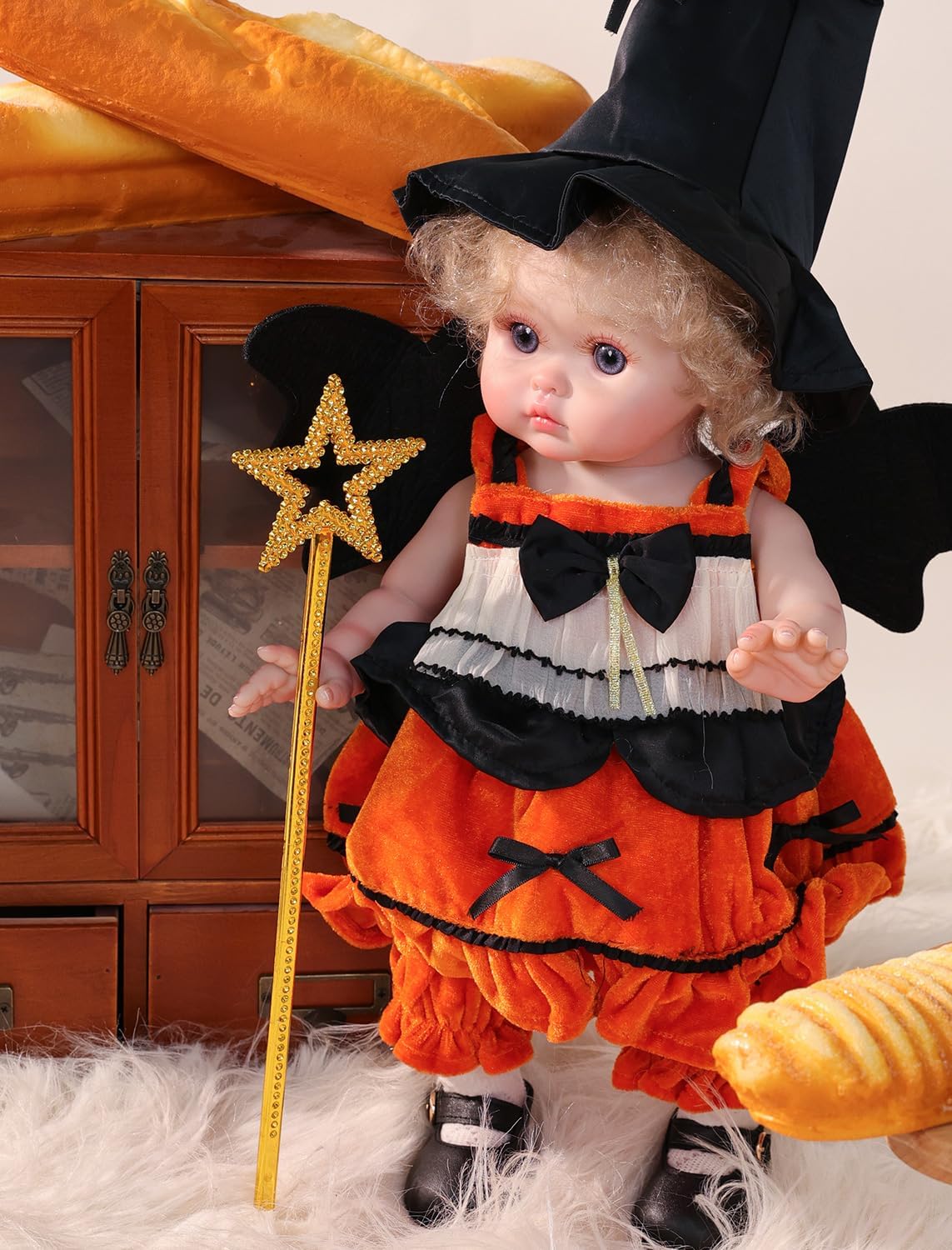 Cloveray Muñecas Reborn de Halloween para niños pequeños \u2013 Muñ...