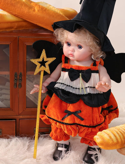 Cloveray Muñecas Reborn de Halloween para niños pequeños \u2013 Muñ...