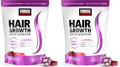 Force Factor Acelerador de crecimiento del cabello, vitaminas para...
