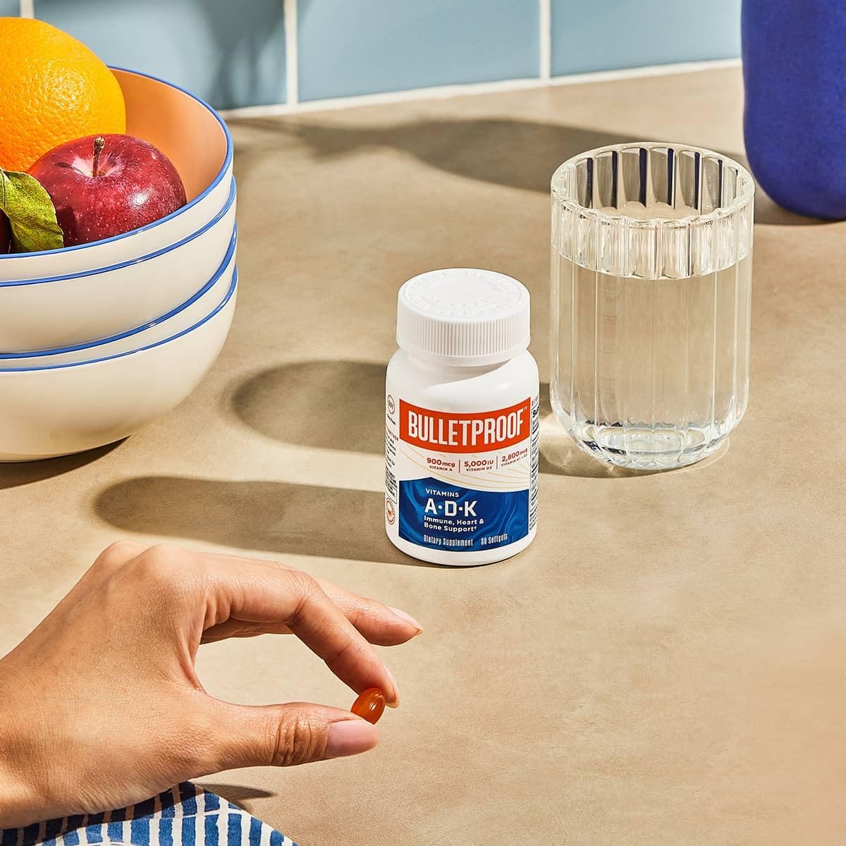 Bulletproof Vitaminas A-D-K Softgels, 30 unidades, suplemento para...