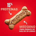 Milk-Bone - Galletas originales para perros medianos, caja de 10 li...