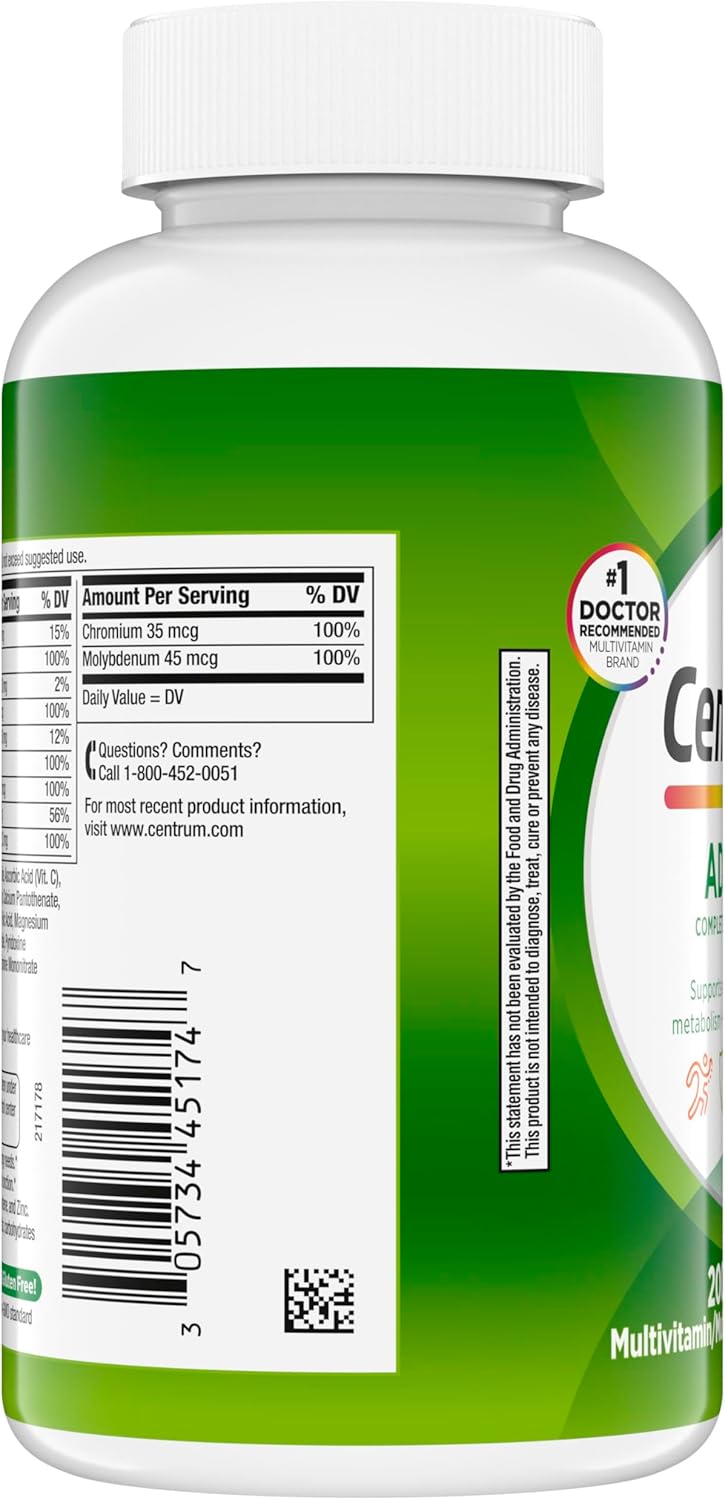 Centrum Suplemento multivitamínico\/multimineral para adultos con a...