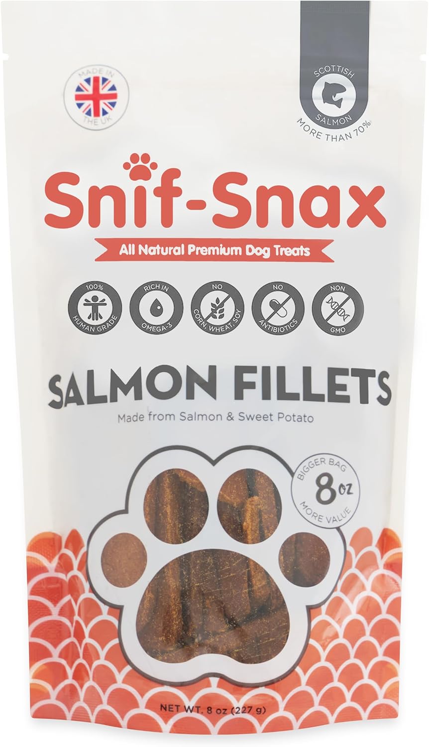 Snif-Snax Filetes de salmón para perros (8 onzas) \u2013 Entrenamie...