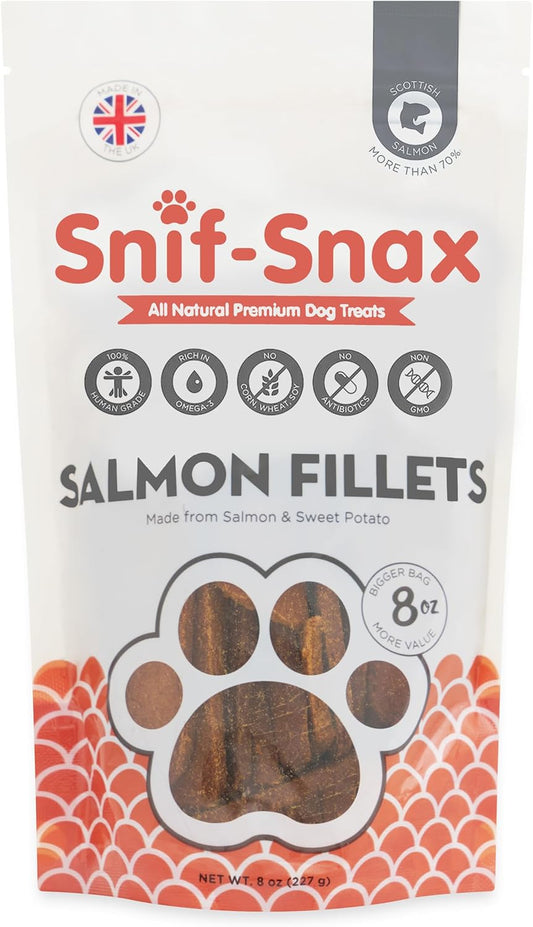 Snif-Snax Filetes de salmón para perros (8 onzas) \u2013 Entrenamie...