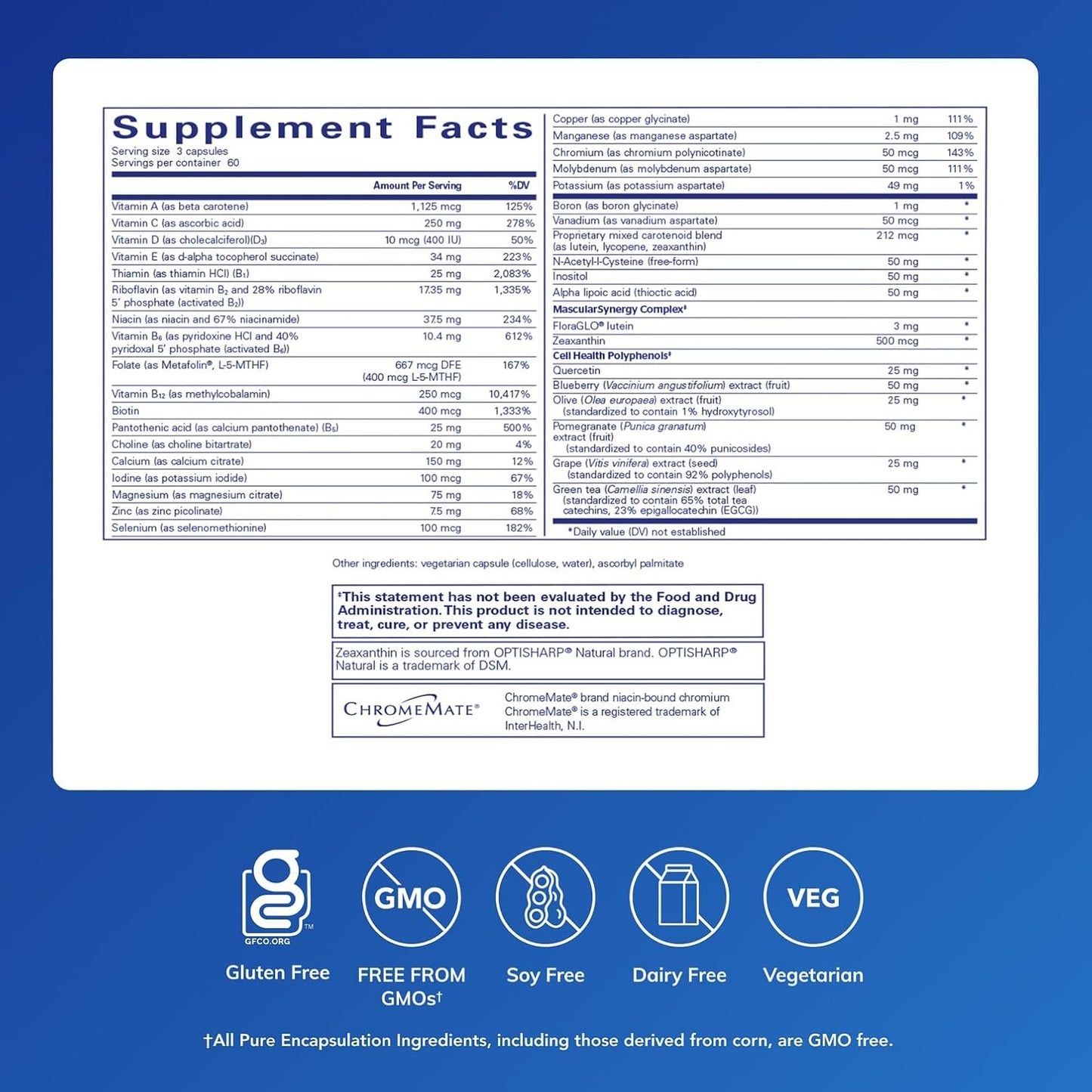 Pure Encapsulations Nutrientes de polifenol | Fórmula multivitamíni...