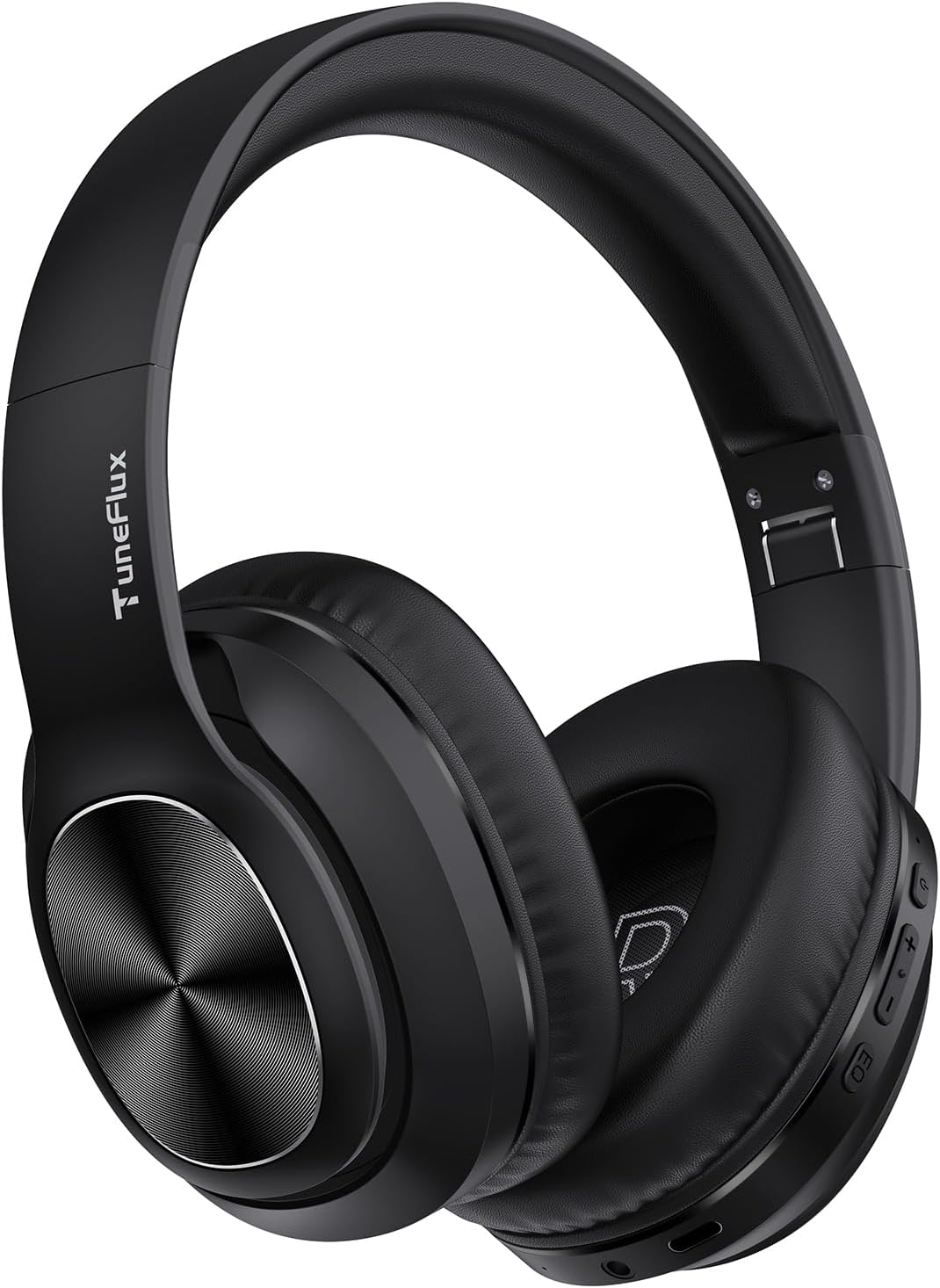 TuneFlux Auriculares inalámbricos Bluetooth sobre la oreja, tiempo...