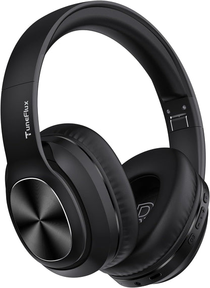 TuneFlux Auriculares inalámbricos Bluetooth sobre la oreja, tiempo...