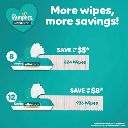 Pampers Toallitas ultra limpias para bebés (anteriormente "libr...
