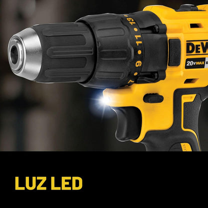 DEWALT Taladro inalámbrico de 20 V MAX y destornillador de impacto,...