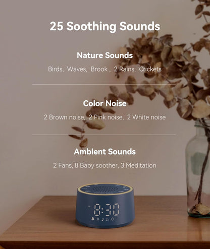 Máquina de sonido y reloj despertador Dreamegg - Máquina de ruido b...
