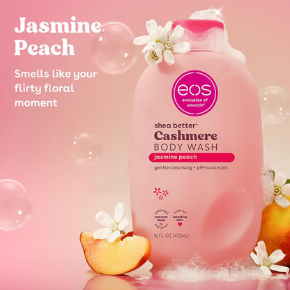 eos Gel de baño de cachemira \u2013 Jasmine Peach, gel hidratante p...