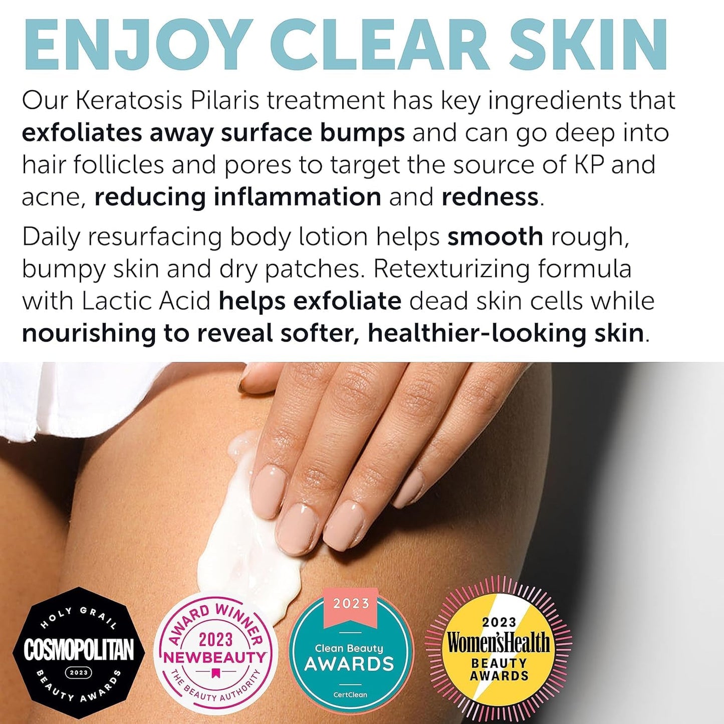 KP Bump Eraser Body Scrub con 10% AHA | Tratamiento de queratosis p...