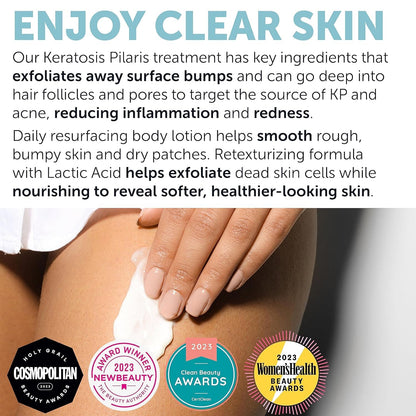 KP Bump Eraser Body Scrub con 10% AHA | Tratamiento de queratosis p...