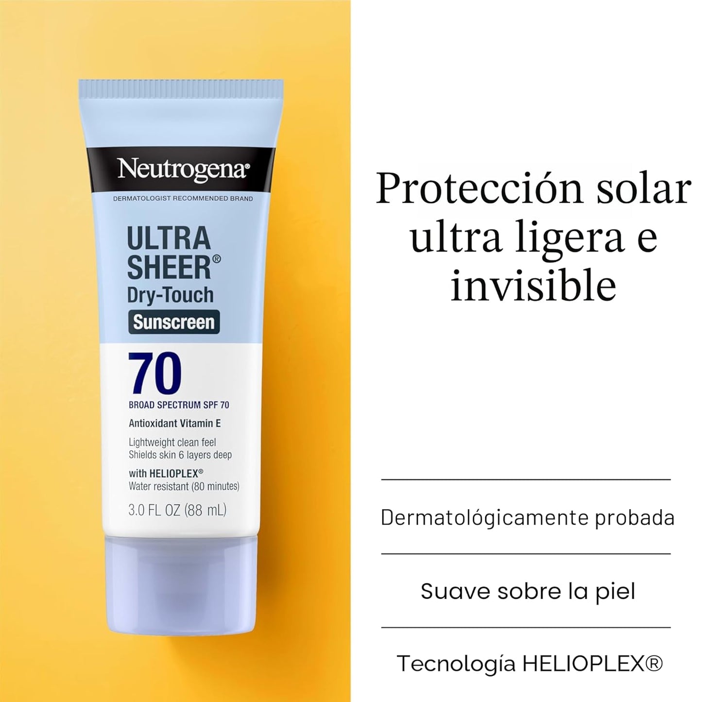 Neutrogena Ultra Sheer Dry Touch - Loción de protección solar SPF 7...