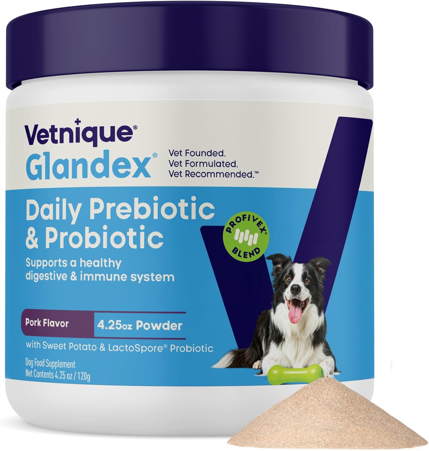 Vetnique Glandex Probióticos Diarios para Perros con Prebióticos pa...