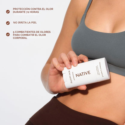 Desodorante Native Contiene Ingredientes Derivados Naturalmente, Co...