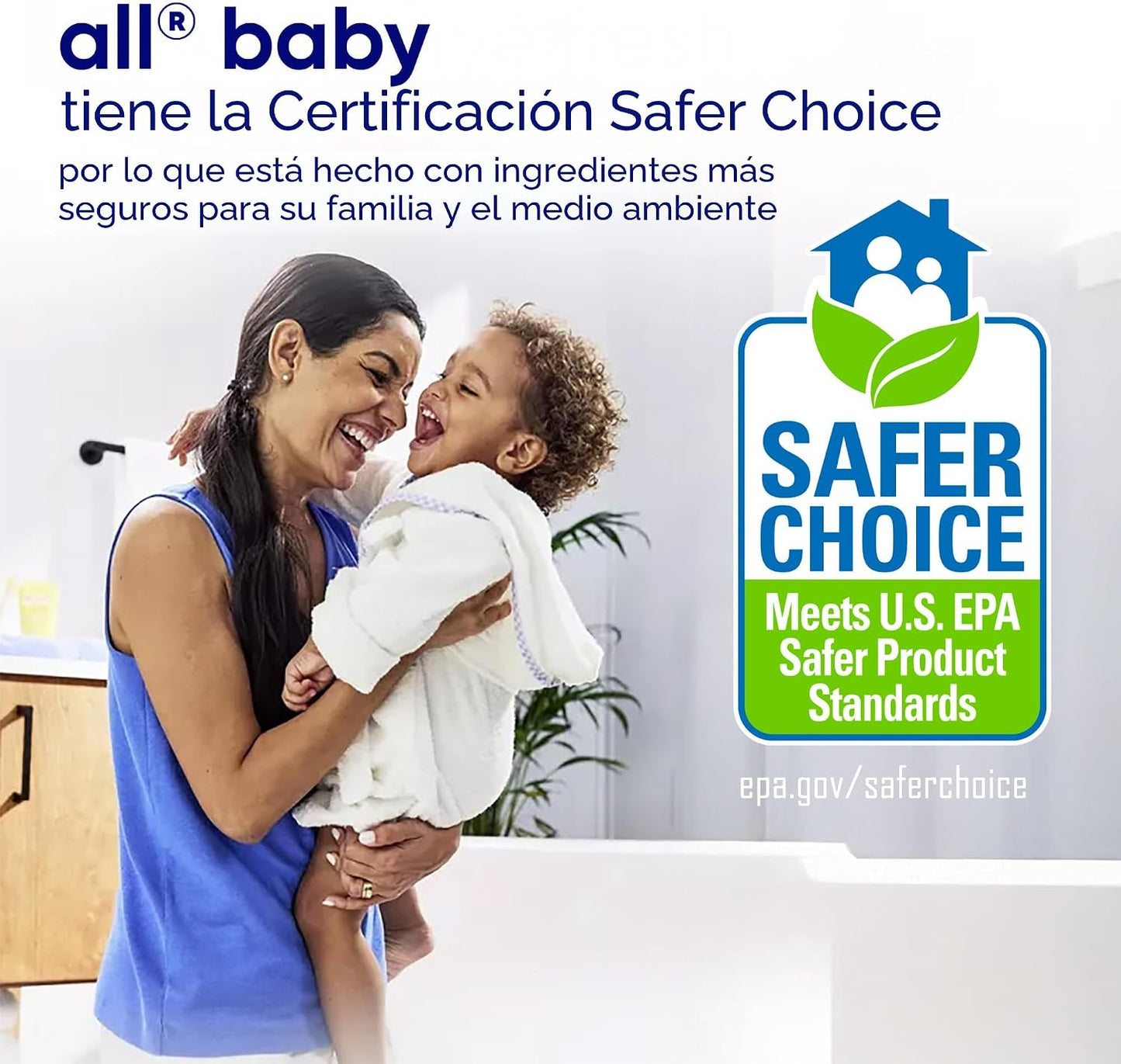 all Baby, Detergente líquido para ropa de bebé, suave para bebé, hi...