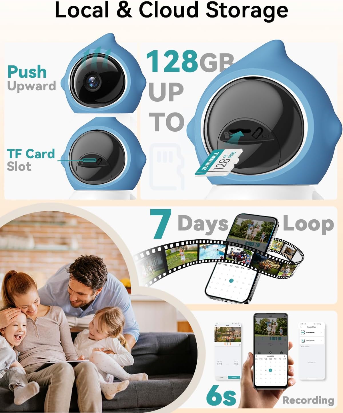 ZUMIMALL Cámara para mascotas para interiores, cámara WiFi 5G\/2.4G...