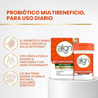 Align Probióticos, fórmula profesional, probióticos para mujeres y...