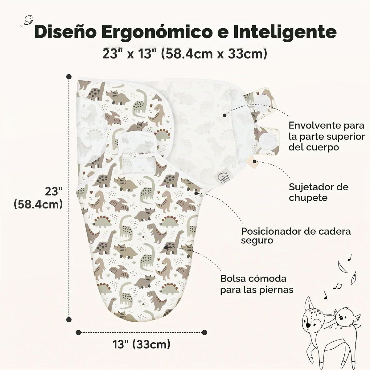 KeaBabies Paquete de 3 pañales orgánicos para recién nacidos, 0.5 T...