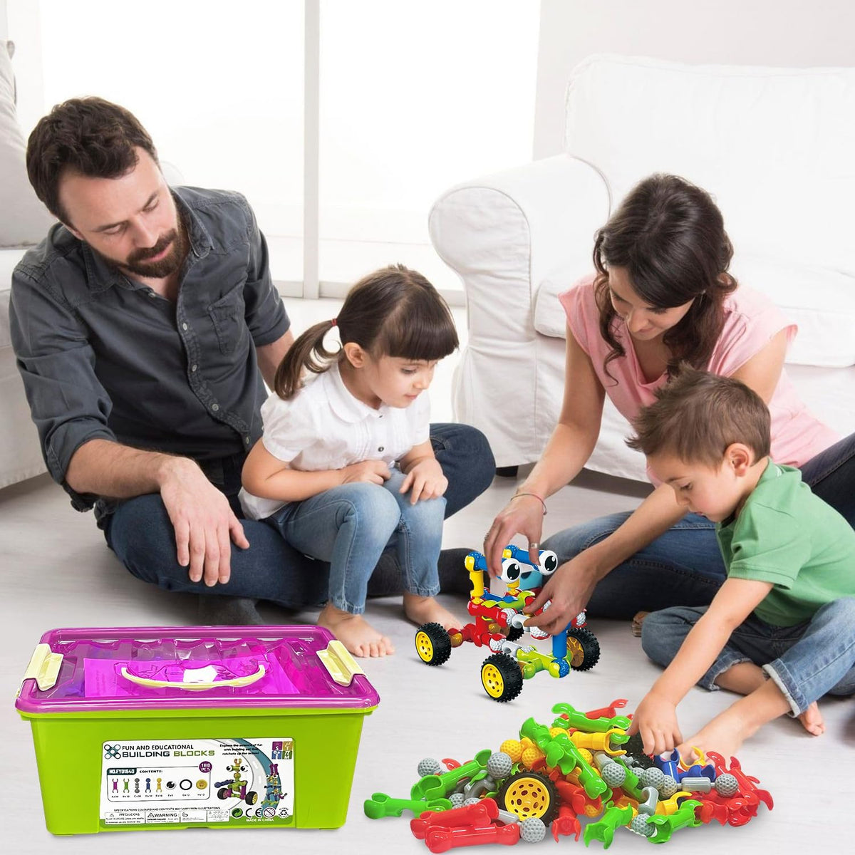 Huaker Juguetes de construcción STEM para niños y niñas de 3, 4, 5,...