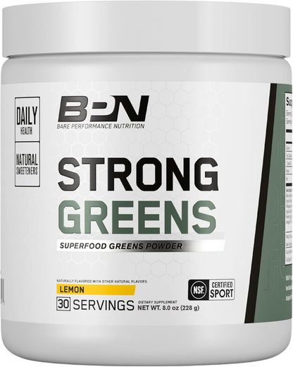 BARE PERFORMANCE NUTRITION, BPN Strong Greens Superalimento en Polv...