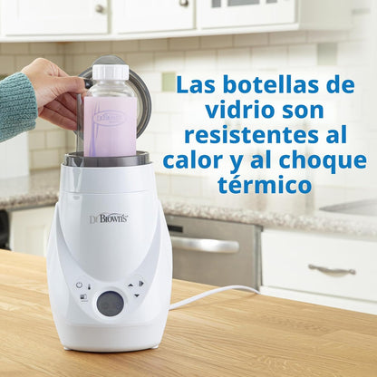 Dr. Brown's Anti-Colic Options+ - Biberón de vidrio estrecho co...
