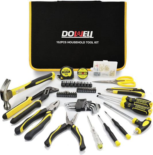 DOWELL Juego de herramientas Kit de herramientas 152 piezas para el...