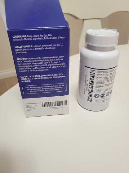 1 Body Suplemento de apoyo para la tiroides, suministro para 90 día...