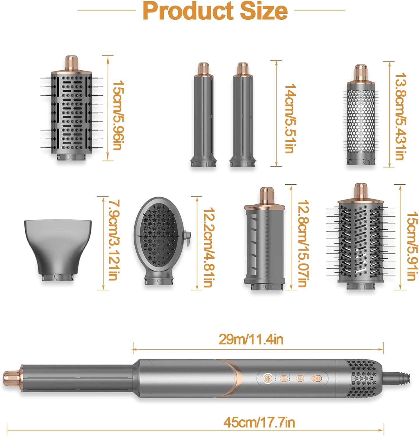 AVENHO Estilizador de Cabello con Aire Envolvente 8 en 1 y Cepillo...